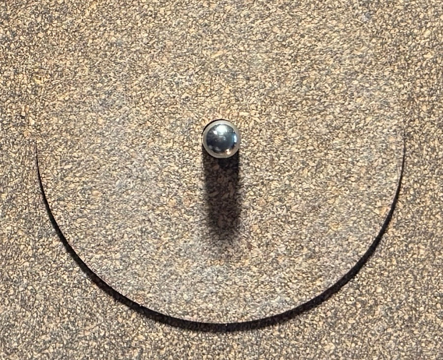 Turntable Mat - Cork with Isolation Discs
