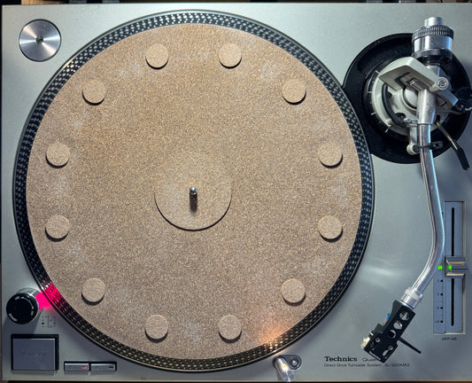 Turntable Mat - Cork with Isolation Discs